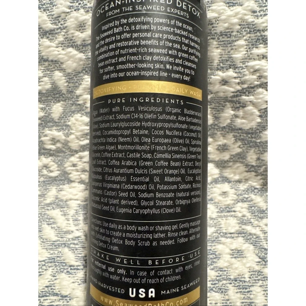 The Seaweed Bath Co. Purifying Detox Body Wash, Refresh Scent (Orange, Eucaly...